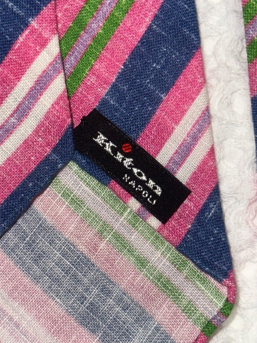 KITON 100% Linen Tie